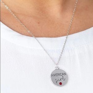 American girl pendant necklace set